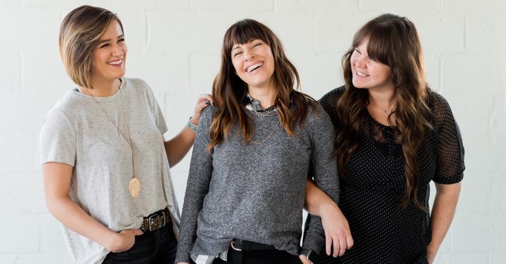 3 women laughing